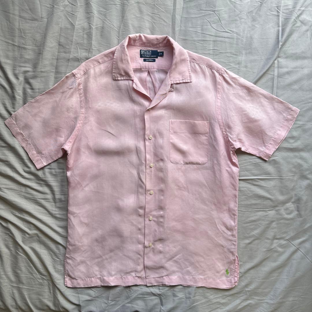 【90s】Ralph Lauren CALDWELL ピンク シルク リネン