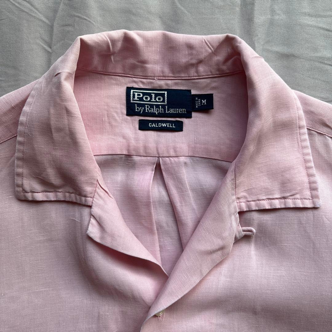 【90s】Ralph Lauren CALDWELL ピンク シルク リネン