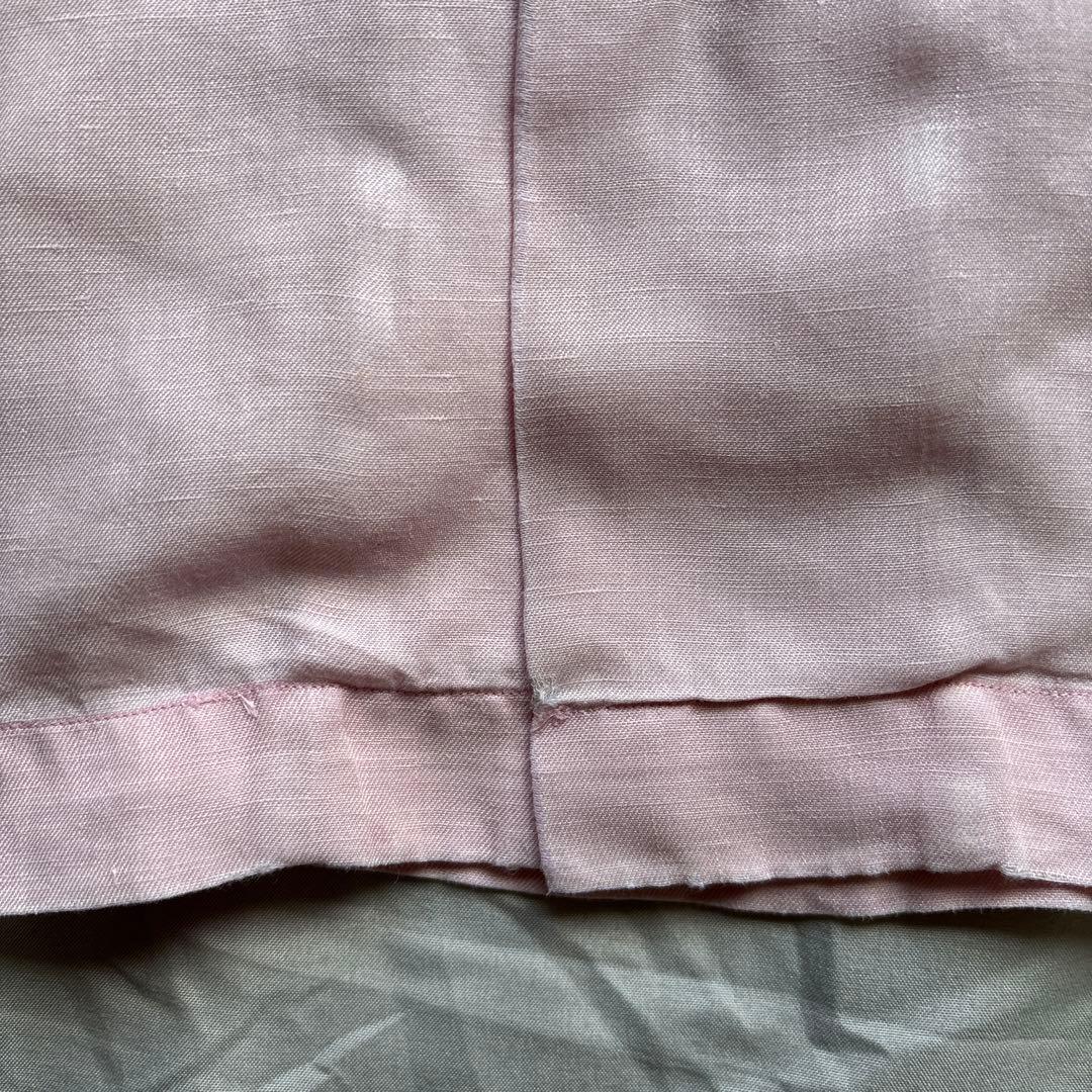 【90s】Ralph Lauren CALDWELL ピンク シルク リネン