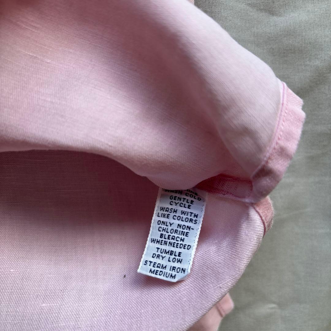 【90s】Ralph Lauren CALDWELL ピンク シルク リネン