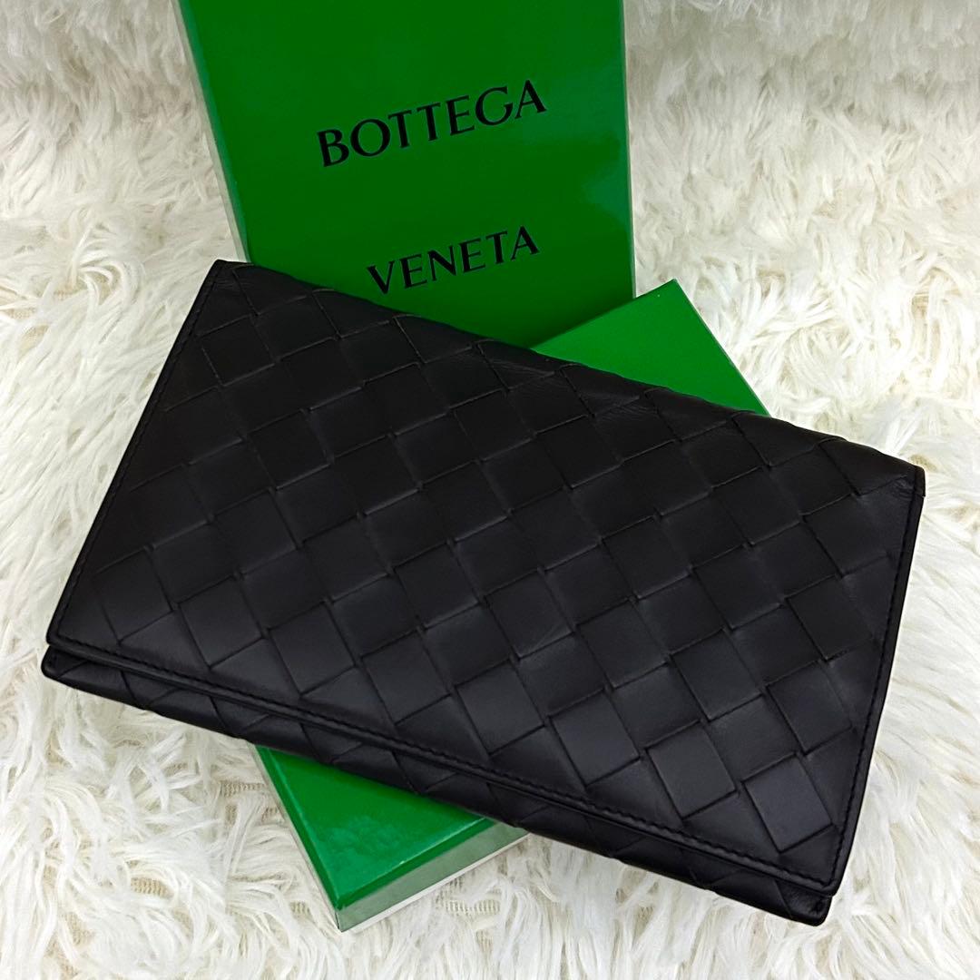 ［極美品］ICチップ内蔵 BOTTEGA VENETA イントレチャート 長財布