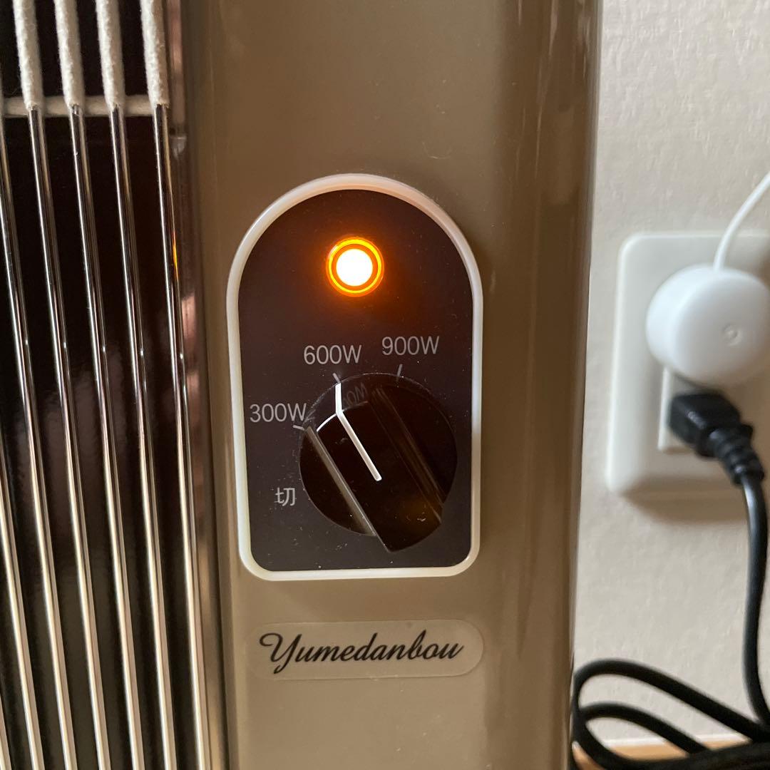 【美品】夢暖望 900型 日本製 遠赤外線 パネルヒーター ベージュ