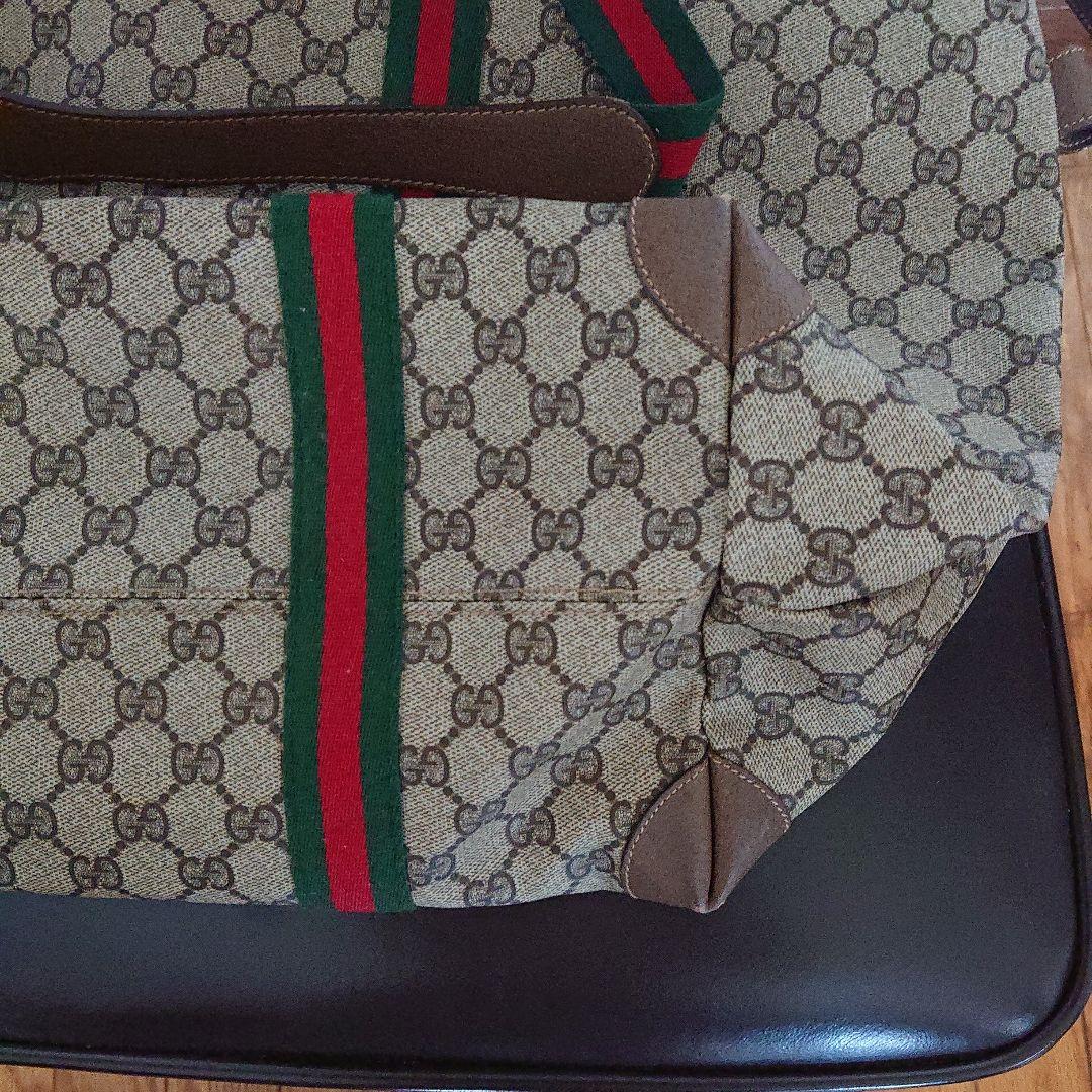 Gucci オールドグッチ モノグラム シェリーライン GG柄ボストンバッグ