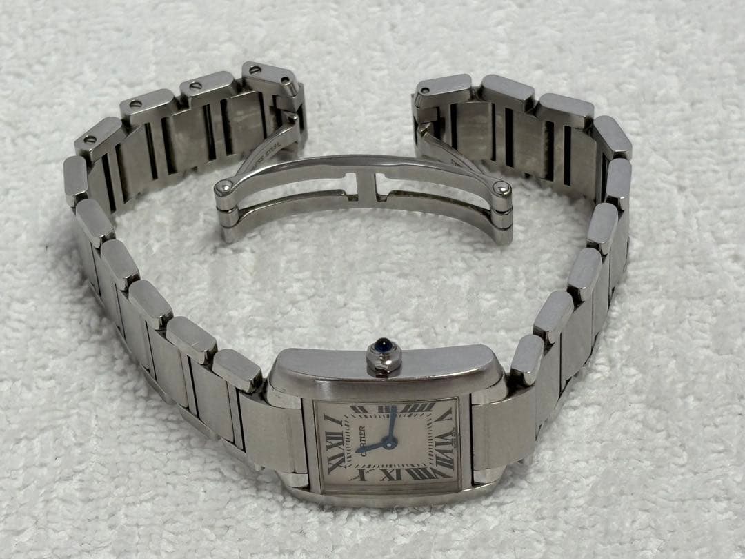 【美品】カルティエ タンクフランセーズ SM クォーツ【2384】【稼働品】