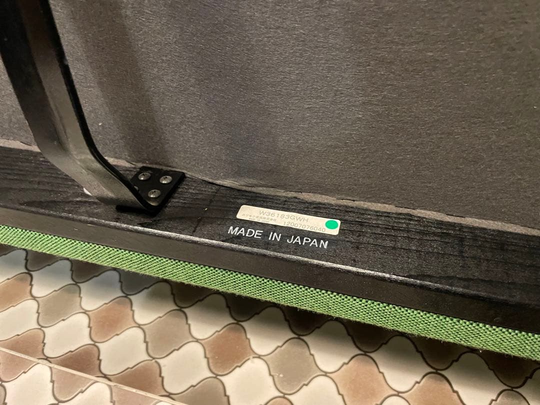 カリモク60 Kチェア 2シーター 希少 タープグリーン 旧ロゴ