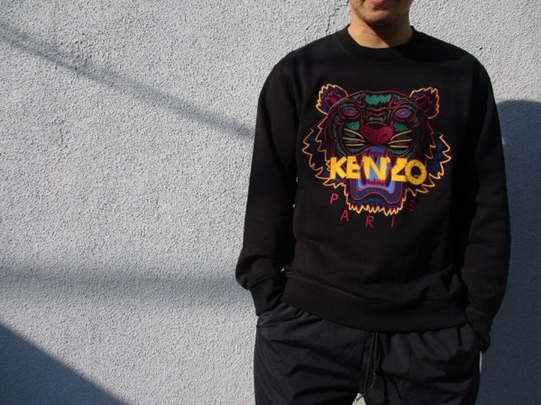 g*3様 KENZO タイガー 刺繍 スウェット 黒 L 正規品 本物
