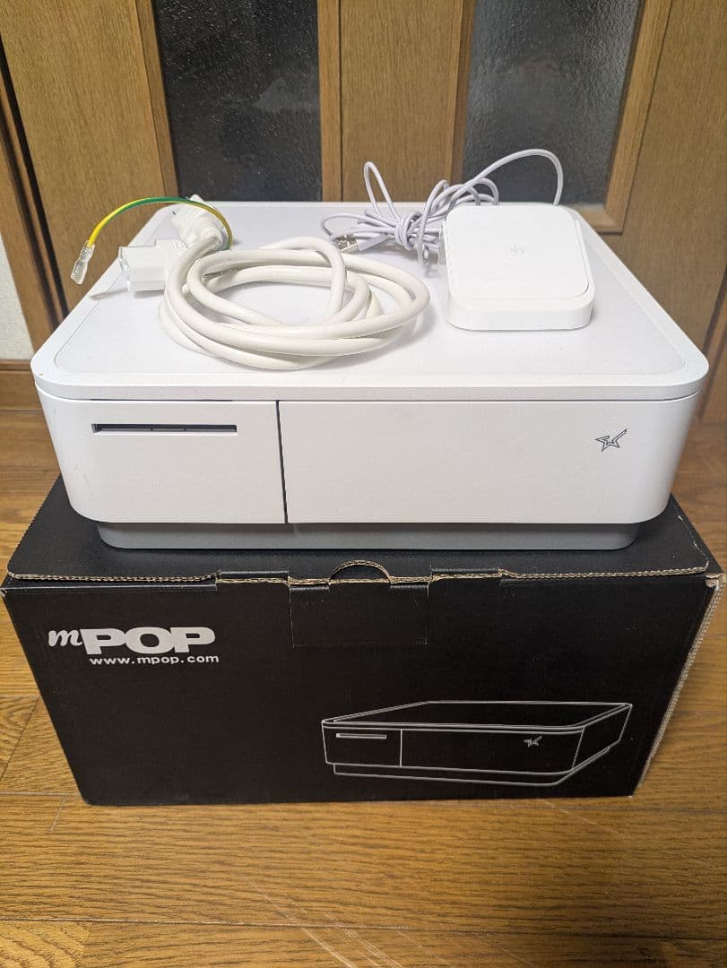 リーダー付き　スター精密 白 POP10 WHT JP　レジスター　スマホ決済