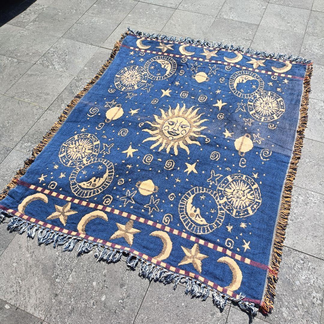 アンティーク柄 ヴィンテージ ラグ マット カーペット マルチカバー 大判サイズ