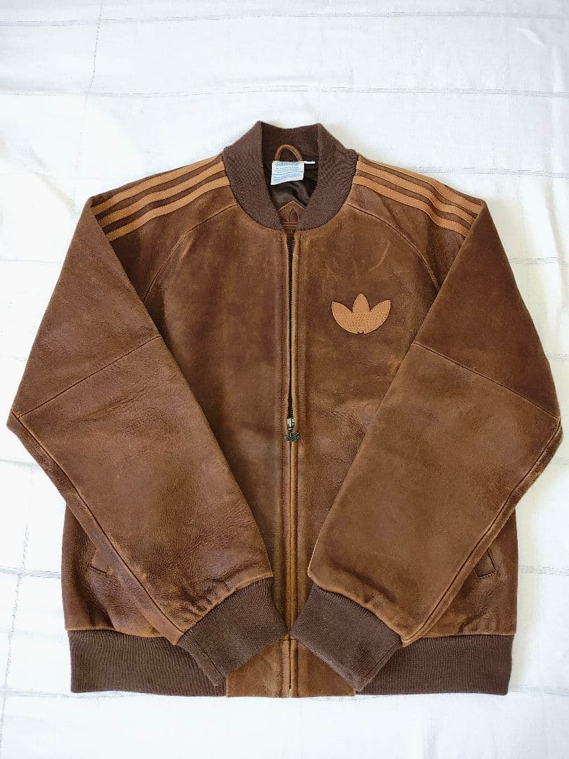 アディダス 激レア ヴィンテージレザージャケット　80s RANDMC　革ジャン