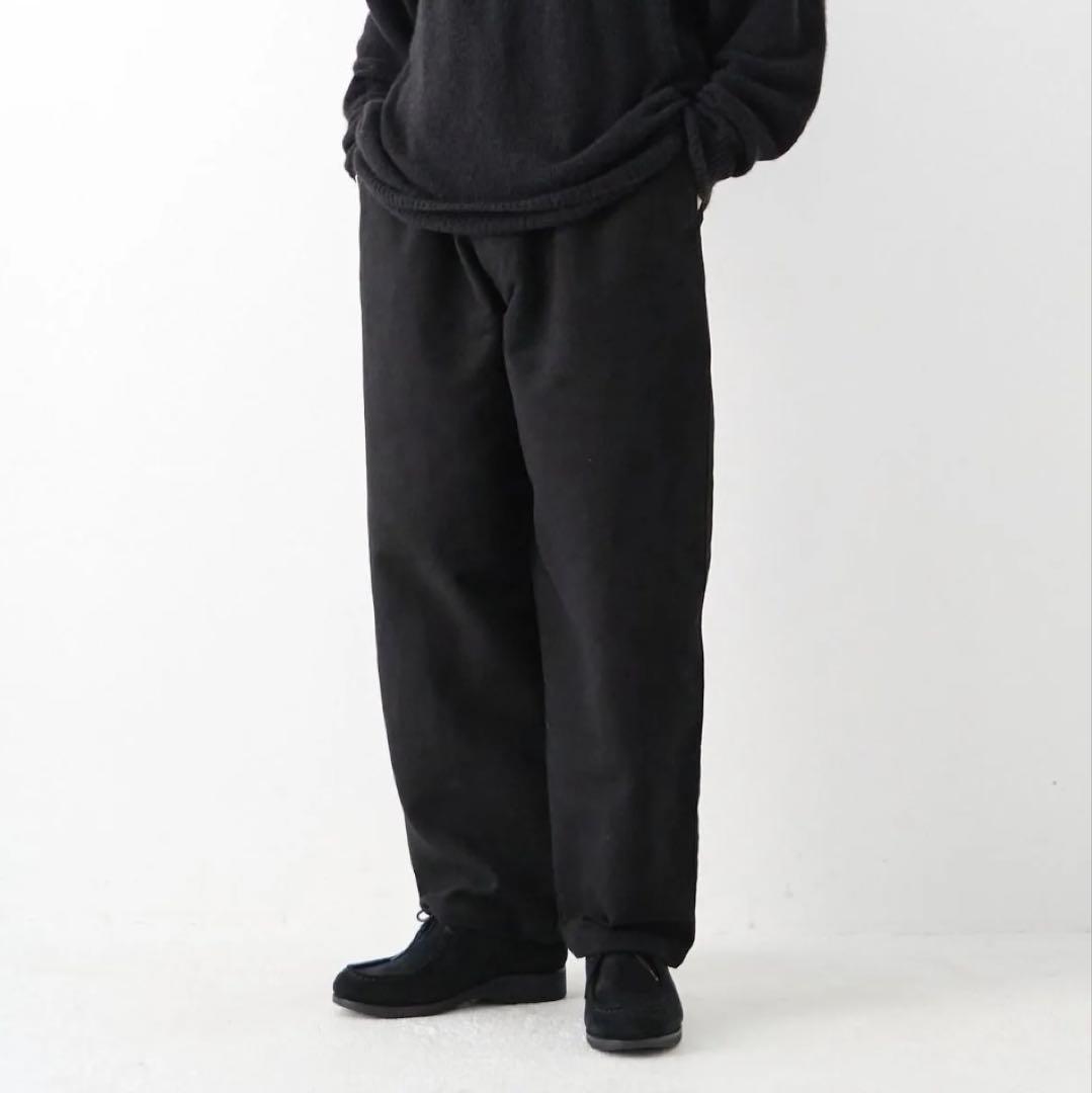 新品1/31迄販売　COMOLI / モールスキンドローストリングパンツ25AW