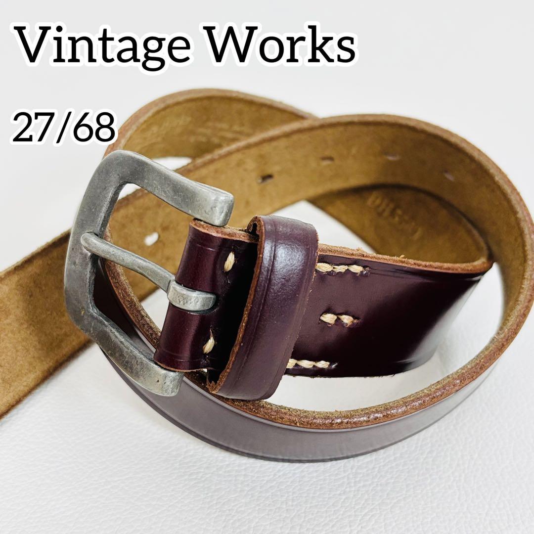 1796★850 Te2ヴィンテージワークス レザーベルト ハンドメイド