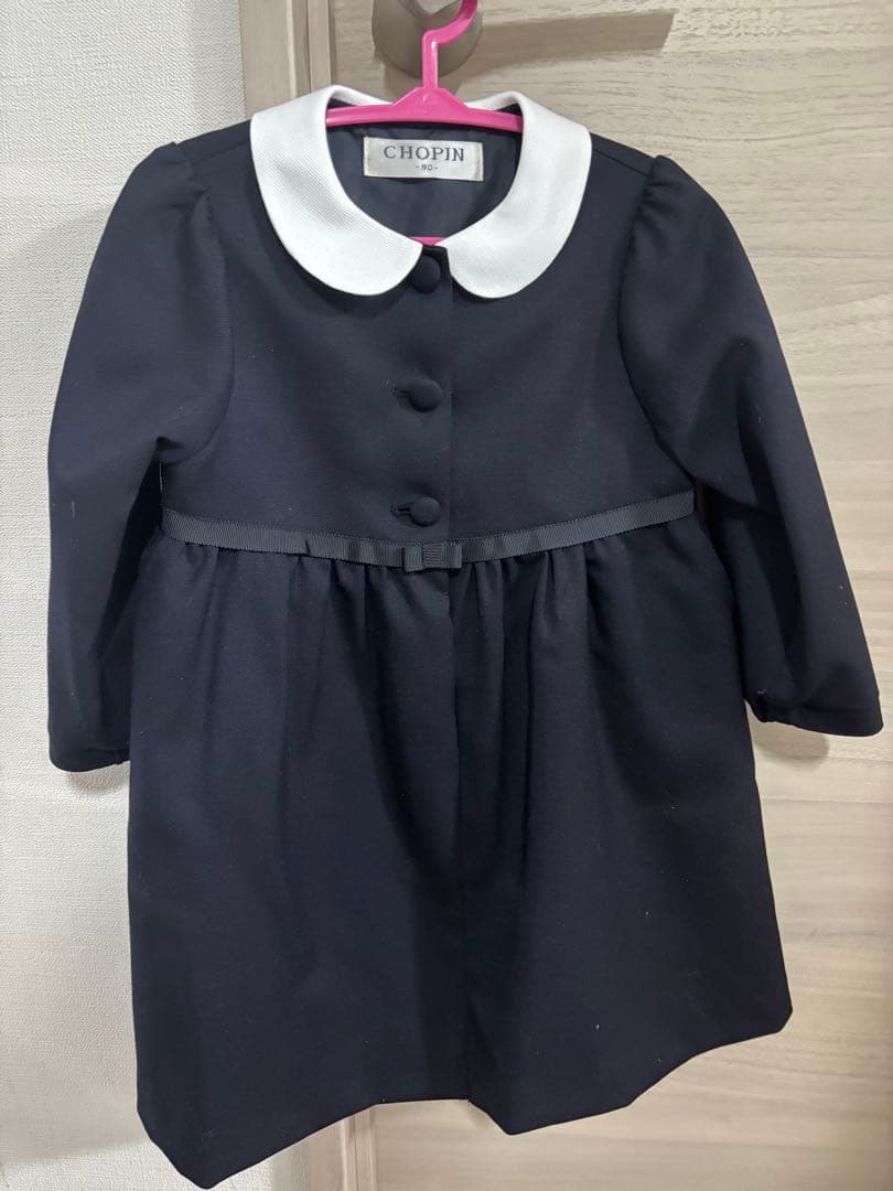 マット極美品　CHOPIN 90 長袖ウールワンピース　ショパン　面接