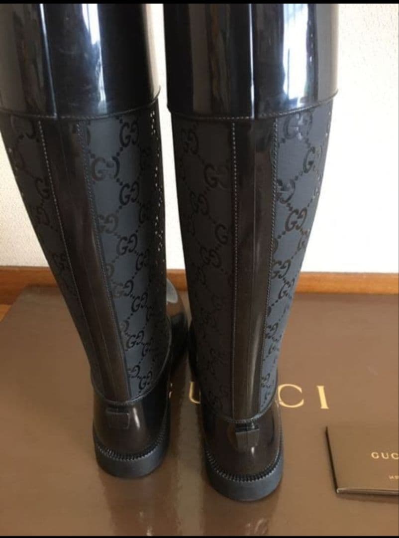 GUCCI ロングブーツ　長靴　レインブーツ