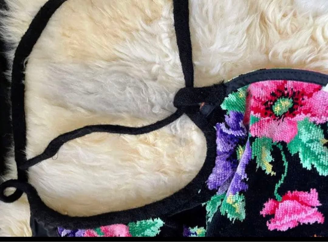 値下げ　フェイラー エプロン　ポピーズ　希少