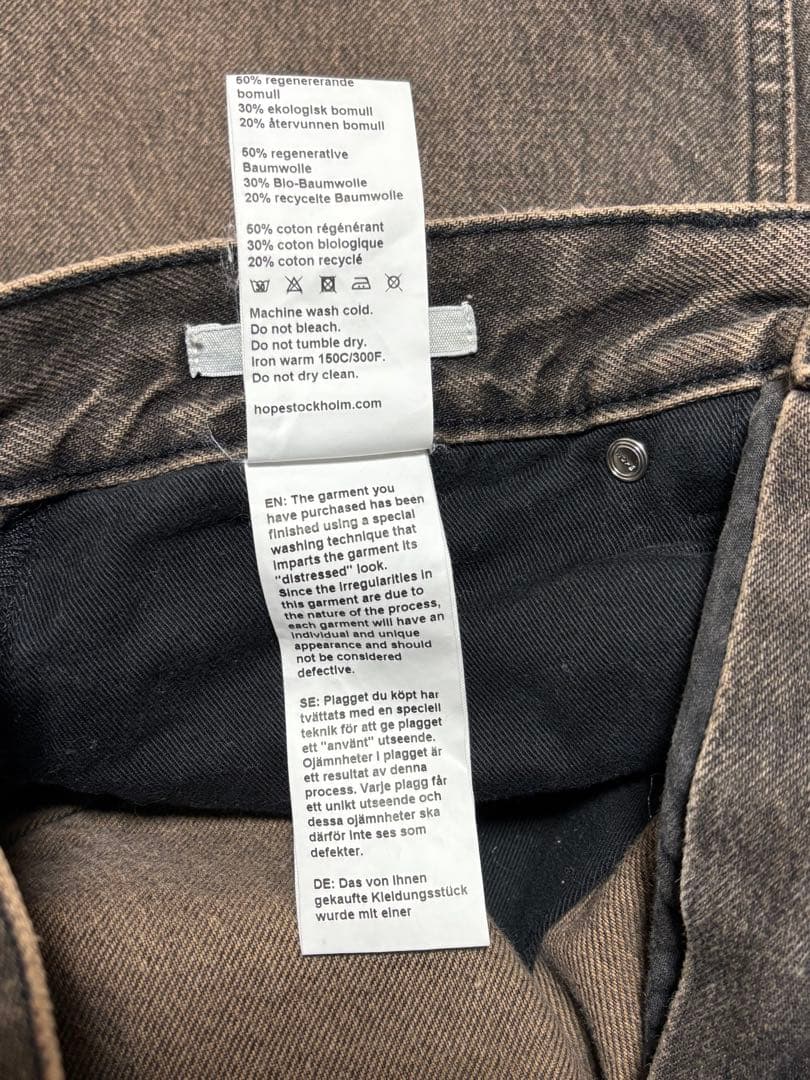 パンツ HOPE Criss Jeans Vintage Black dirt 30