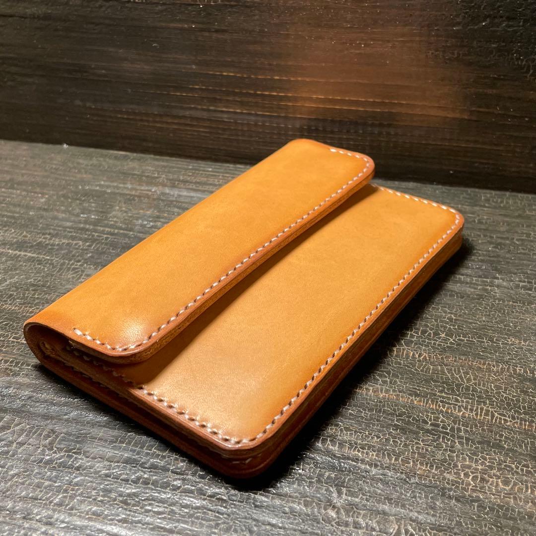 リアルサドルレザー　ミドルトラッカーウォレット2層